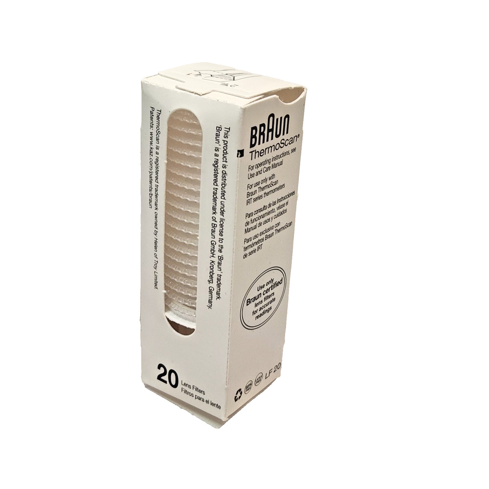 Braun ThermoScan IRT Series Thermometer Lens Filters LF20 (20/Box)